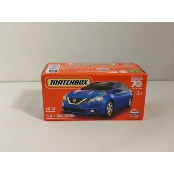 Matchbox 1:64 Power Grab - Nissan Sentra 2016 blue